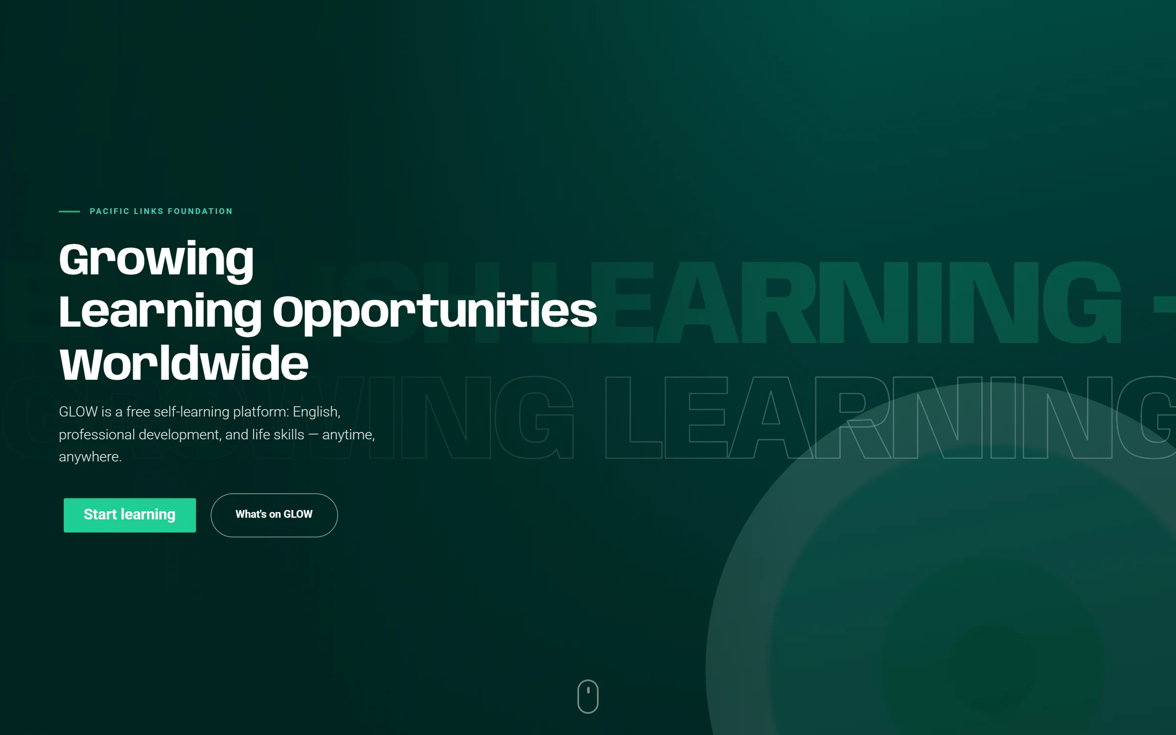 The rebuilt GLOW site: Growing Learning Opportunities Worldwide